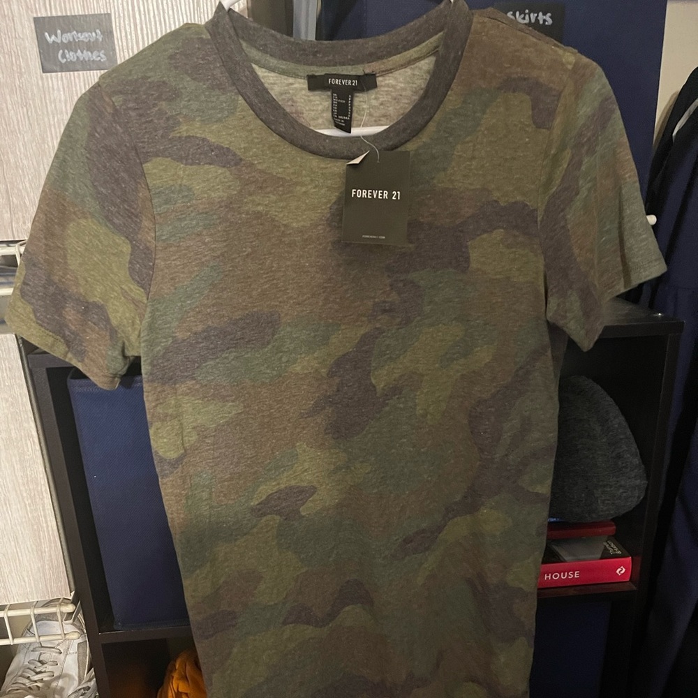 Camo tshirt dress